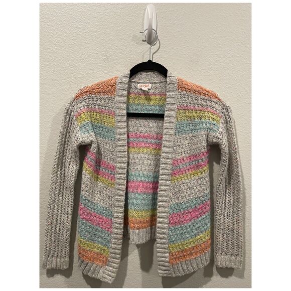 CAT AND JAKE Long Sleeve Cozy Multicolor Cardigan - Picture 1 of 3